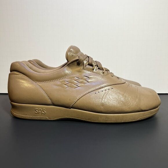 Womens SAS Free Time Light Brown Leather Walking Shoes / Size 9.5 Medium - Picture 2 of 10
